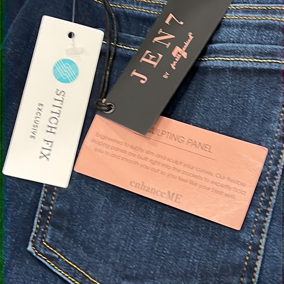 Jen7 by 7 for all mankind Slim Straight Jean - Picture 6 of 7